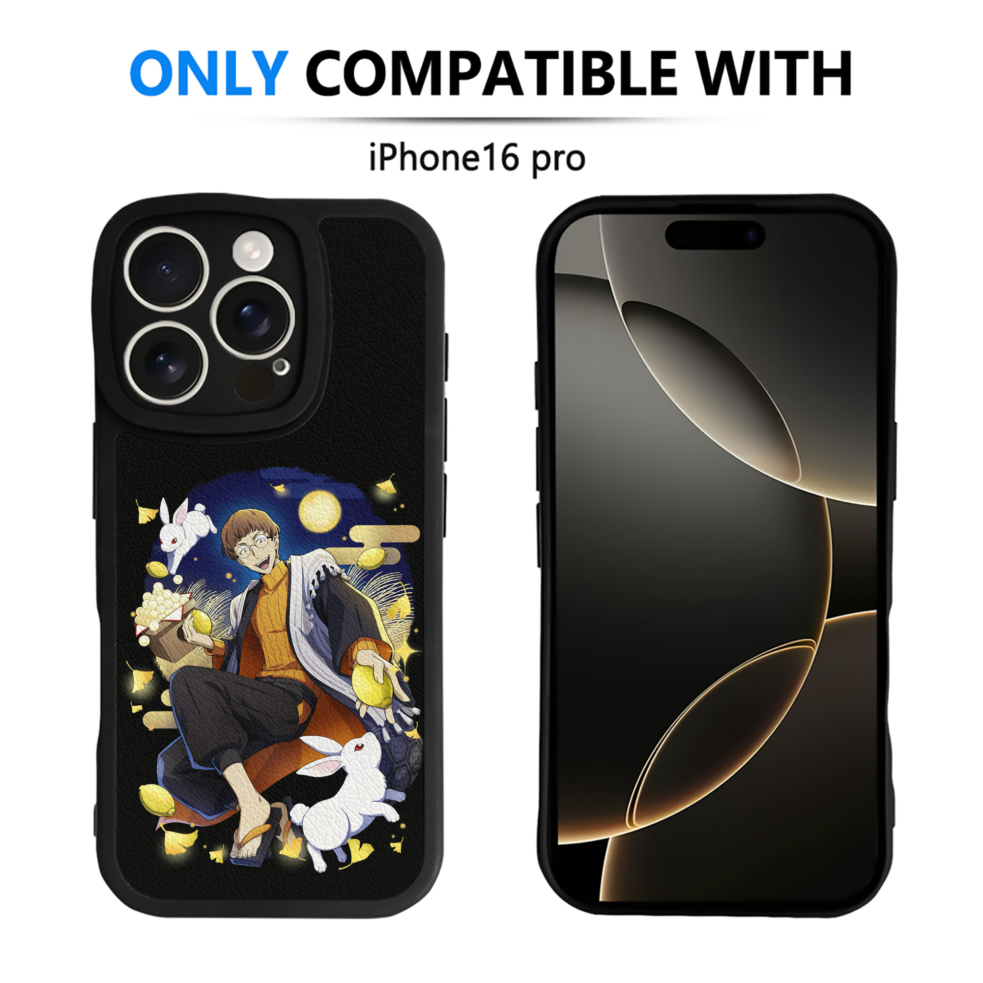 （画像用） 文豪ストレイドッグス Bungo Stray Dogs 【iPhone 16シリーズ対応】シリコンスマホケース（レザー調） 材質：シリコン
